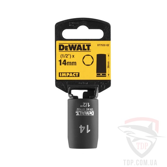 Ручной инструмент Головка торцевая ударная DeWALT 14 мм (DT7532)