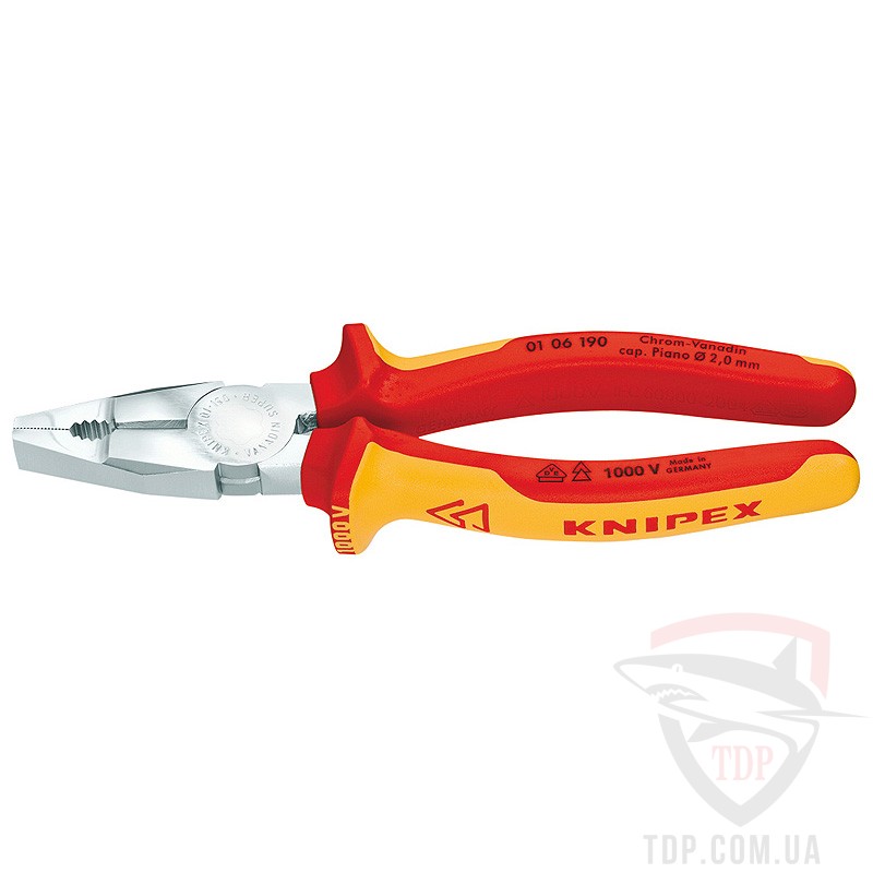 Ручной инструмент Плоскогубцы силовые KNIPEX (01 06 190)