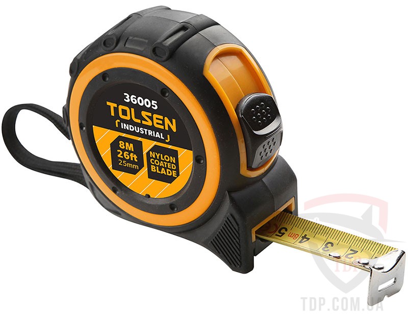 Рулетка TOLSEN ЭРГО 5мх25мм автостоп (T36014)
