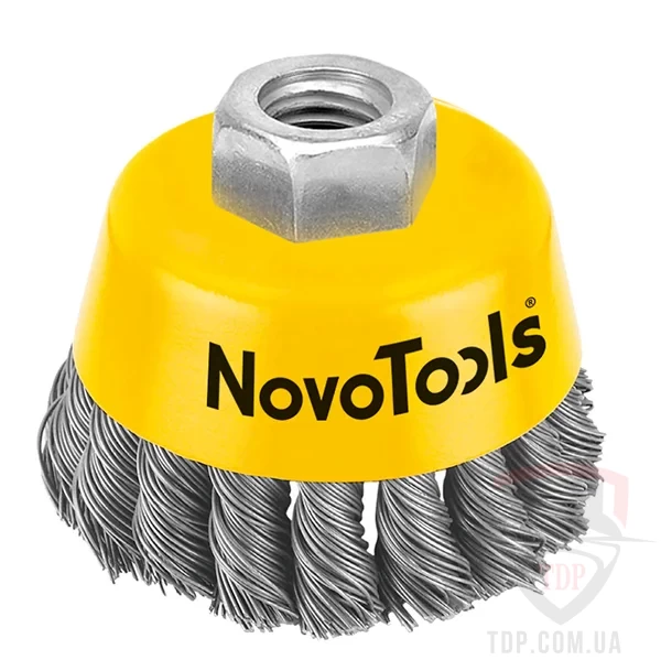Оснастка Щетка торцевая NovoTools 125 мм плетеная сталь