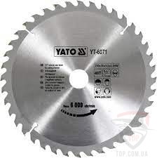 Оснастка Пильный диск по дереву Yato 250x30x40z (YT-6071)