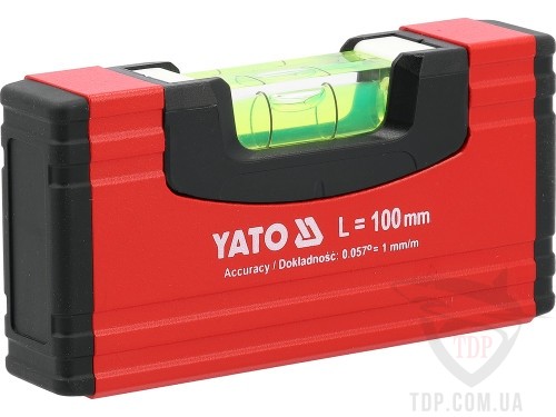 Рівень кишеньковий YATO 100 мм 1 капсула магнітний (YT-30350)