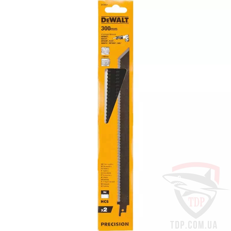 Полотно пильне DeWALT для спеціальних матеріалів 300мм 6TPI 2шт (DT2451) - Фото №2