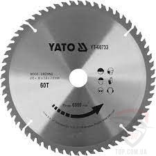 Оснастка Пильный диск по дереву Yato 255x30x60z (YT-60733)