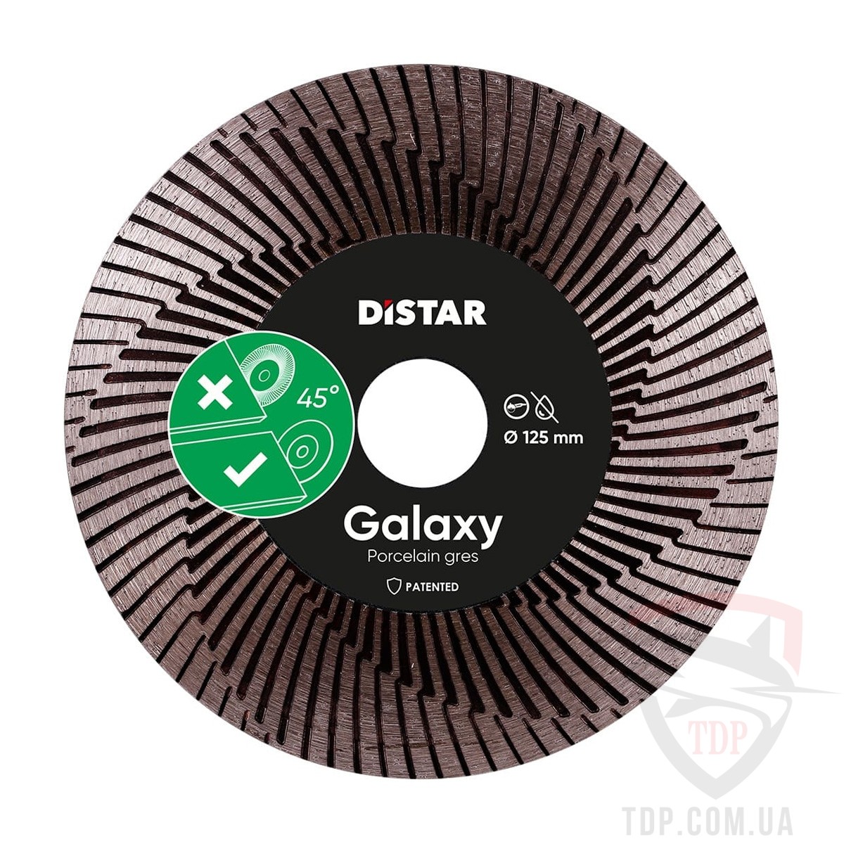 Алмазный инструмент Диск алмазний по керамограніту Distar Galaxy 125x1.6x30x22.2мм (11120159100)