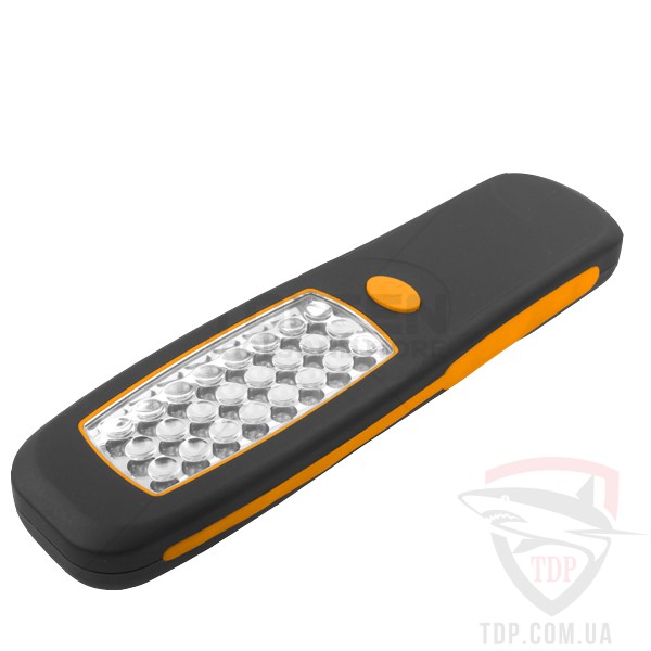 Фонарь водонепроницаемый IP62, плоский пластик 210*58мм 24-LED 40 лм TOLSEN (T60015)