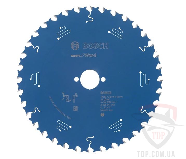 Оснастка Пильний диск по дереву Bosch 230x30x36z K2.8/1.8 Expert for Wood