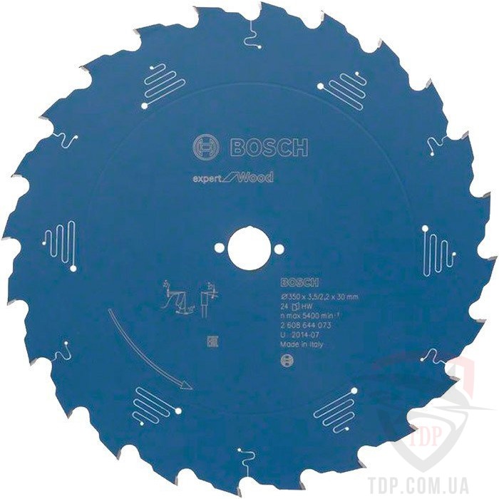 Оснастка Пильний диск по дереву Bosch 350x30x24z K3.5/2.2 Expert for Wood