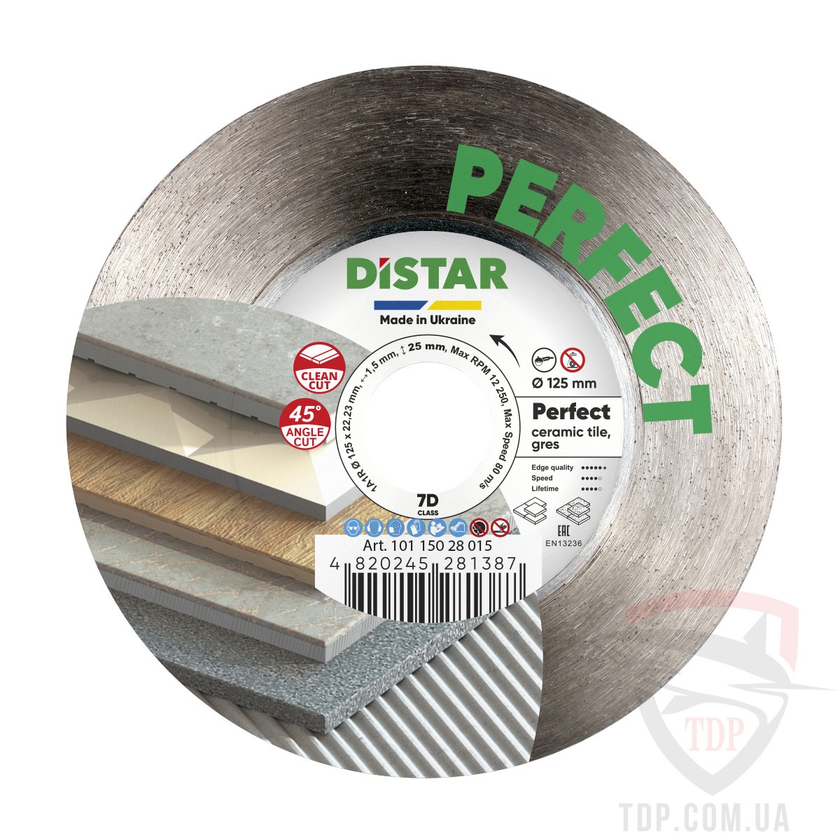 Алмазный инструмент Круг алмазный отрезной Distar Perfect 125x22.2 (10115028015)