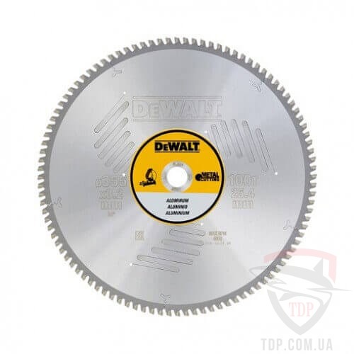 Оснастка Пильный диск по алюминию DeWalt D355 d25.4 100z (DT1917)