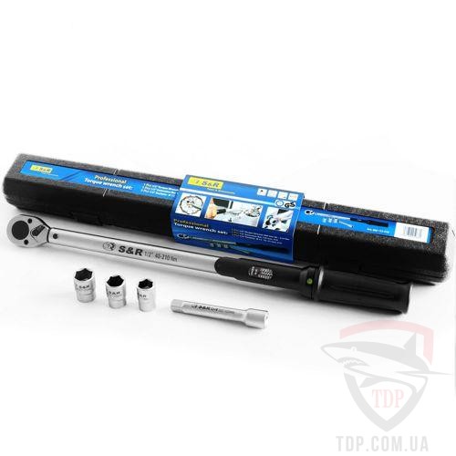 Ручной инструмент Динамометрический ключ S&R 40-210 Нм L560 мм (465112210)