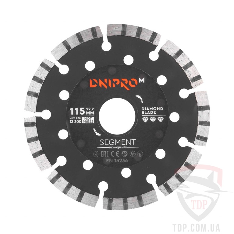 Алмазные диски Алмазный диск Dnipro-M Segment 115х22.2 мм