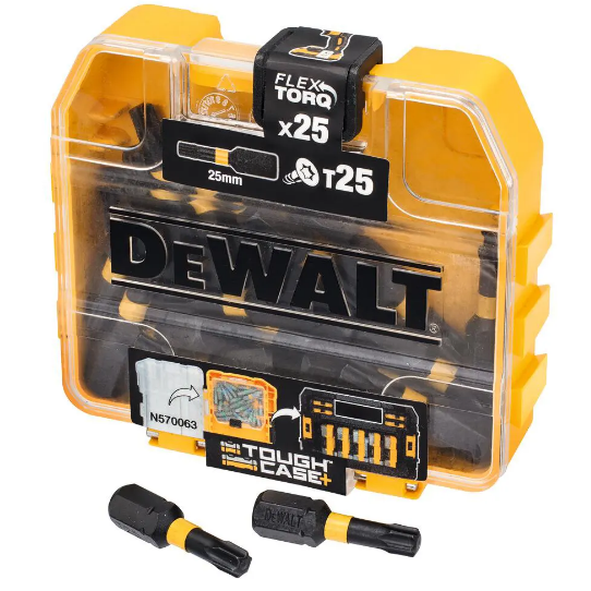 Биты и адаптеры Набор бит DeWALT T25 25 мм 25 шт (DT70558T)