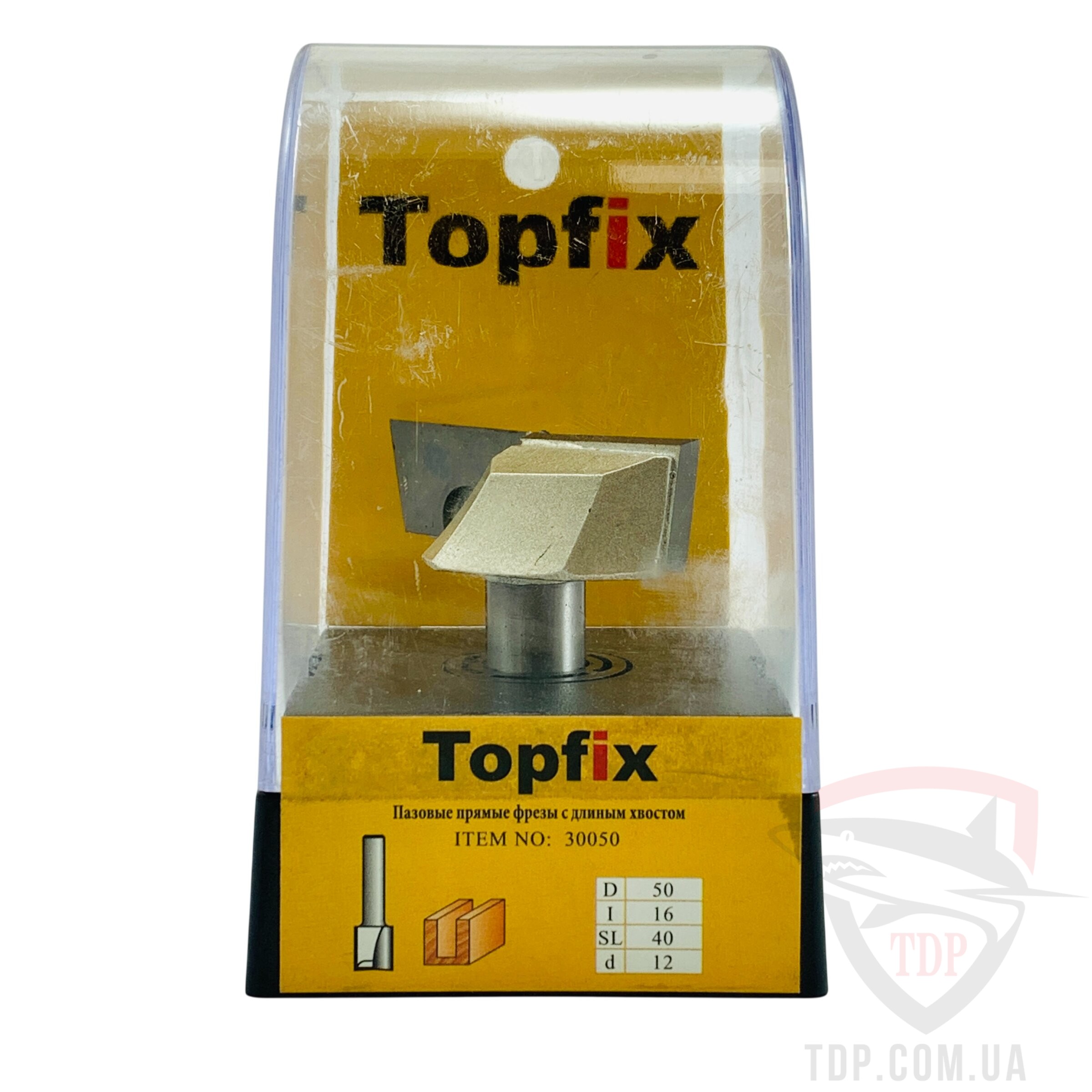 Фреза пазова пряма Topfix 1007 D50 d12 L56 h16 z2 (30050) - Фото №3