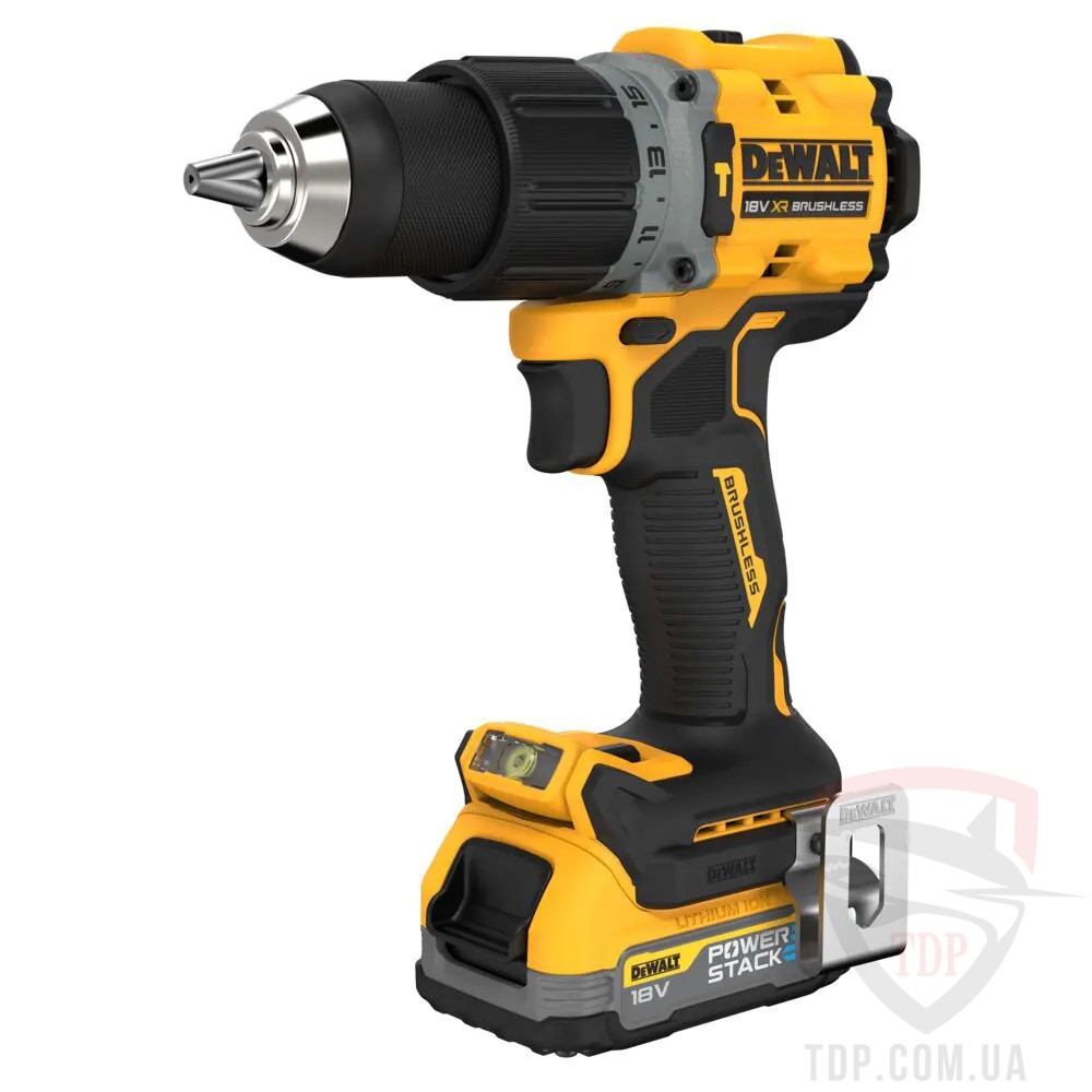 Дриль-шурупокрут DeWALT ударний XR Li-Ion PowerStack (DCD805E1T) - Фото №2