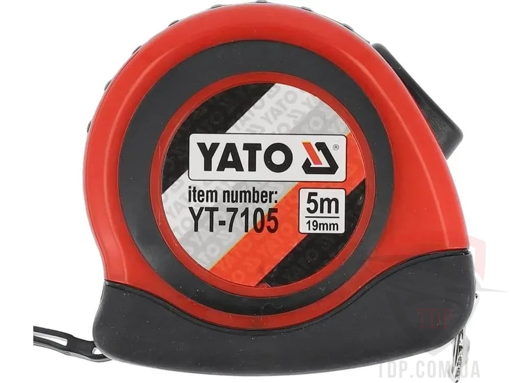 Измерительная техника Рулетка YATO 5 м х 19 мм з магнітним наконечником (YT-7105)