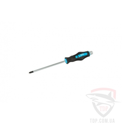 Ручной инструмент Викрутка ударна хрестова магнітна MasterTool EXTERNAL HEX PH2x150 мм (49-6215)