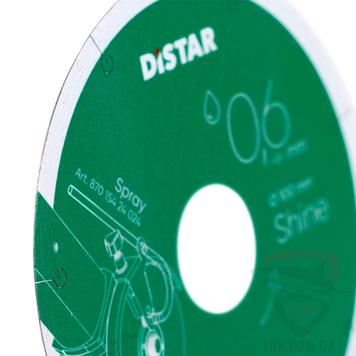 Диск алмазний по керамограніту Distar Shine 101.6x0.6x5x22.23 (11133034025) - Фото №2