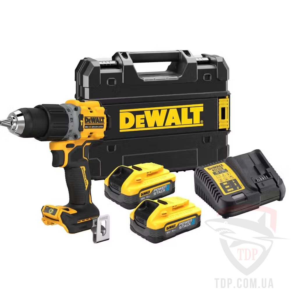 Электроинструмент Дриль-шурупокрут DeWALT ударнийXR Li-Ion PowerStack 18В 5Аг (DCD805H2T)
