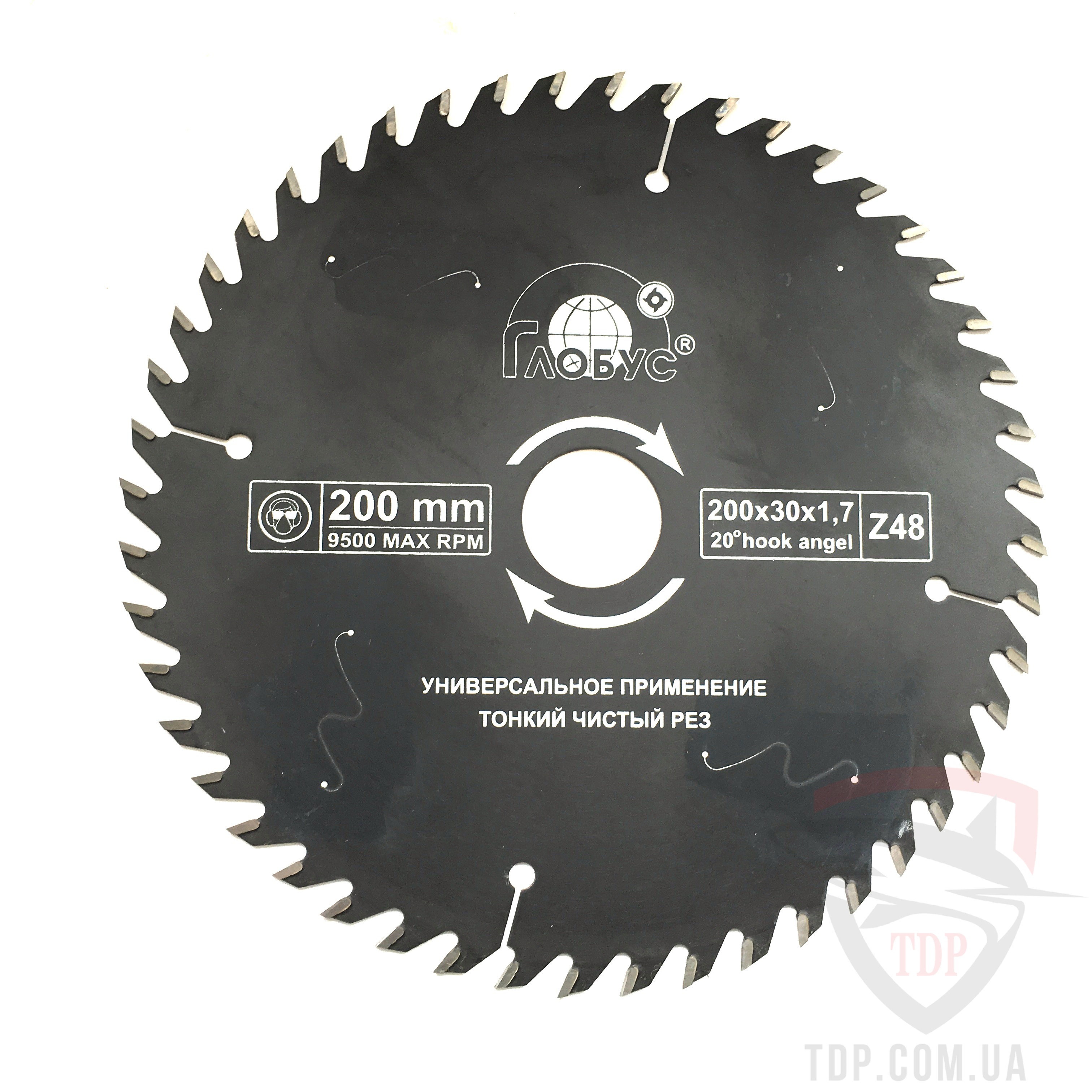 Пильный диск ГЛОБУС 200x30x48z универсальный (g-200x30x48)