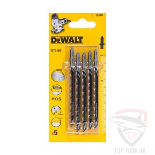 Оснастка Полотно пиляльне для лобзика DeWALT по деревині 100мм T144D (DT2166)
