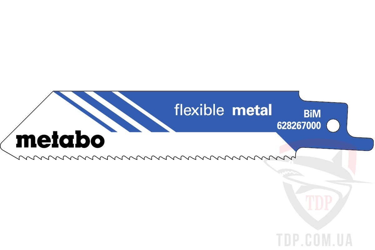 Оснастка Полотно для шабельних пил Metabo Flexible Fast Metal 100мм 5 шт (628267000)