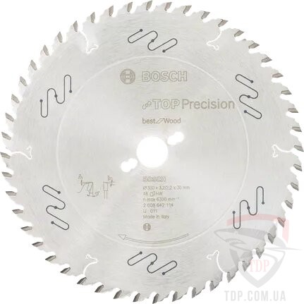 Оснастка Пильний диск по дереву Bosch 300x30x48z K3.2/2.2 Top Precision Best for Wood