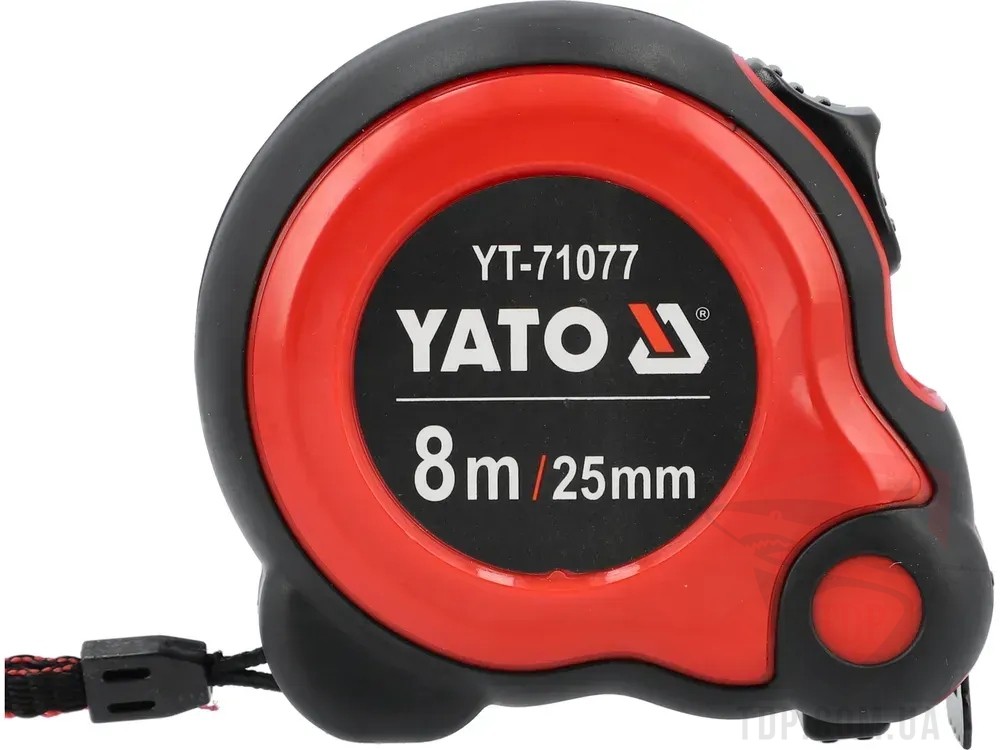 Рулетка YATO 8 м x 25 мм з подвійним блокуванням (YT-71077)