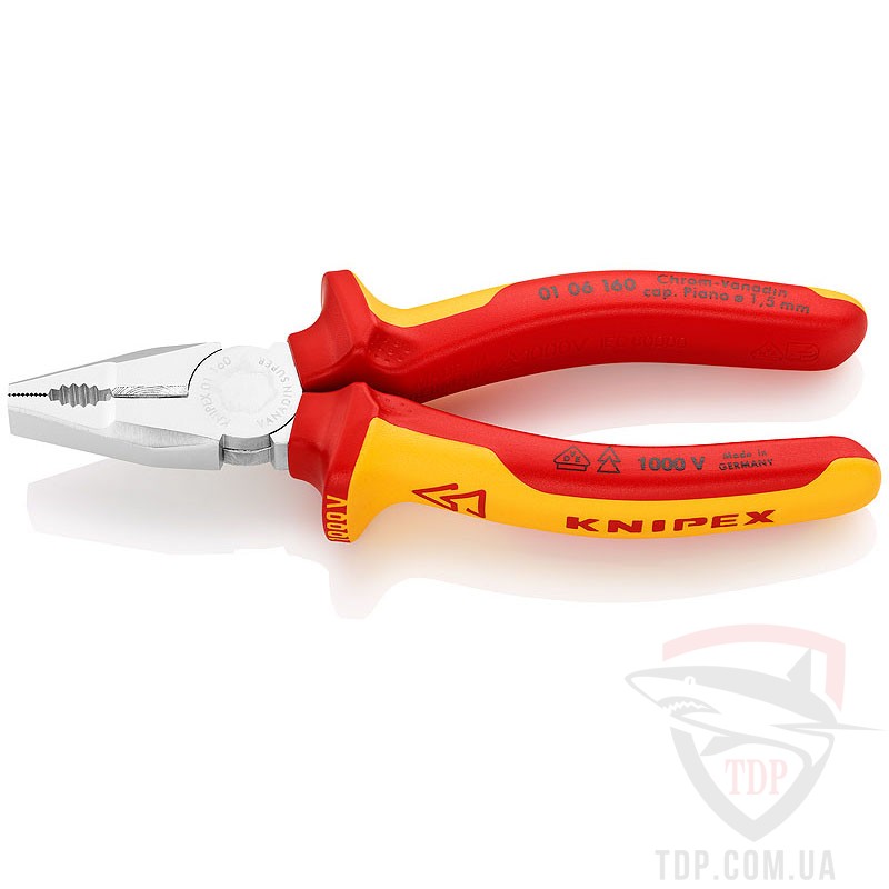 Ручной инструмент Плоскогубцы силовые KNIPEX (01 06 160)