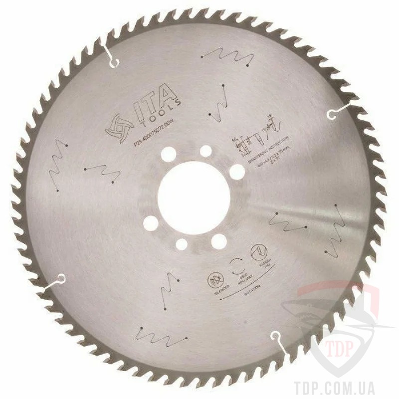 Пильний диск по МДФ Ita Tool 400x75x72z (P28.400075072.00W)