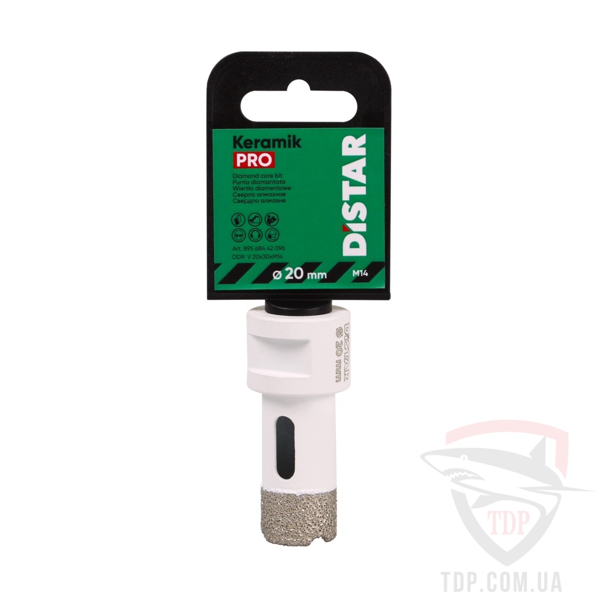 Коронка алмазна по керамограніту Distar Keramik Pro 20x30xM14 (89568442054) - Фото №4