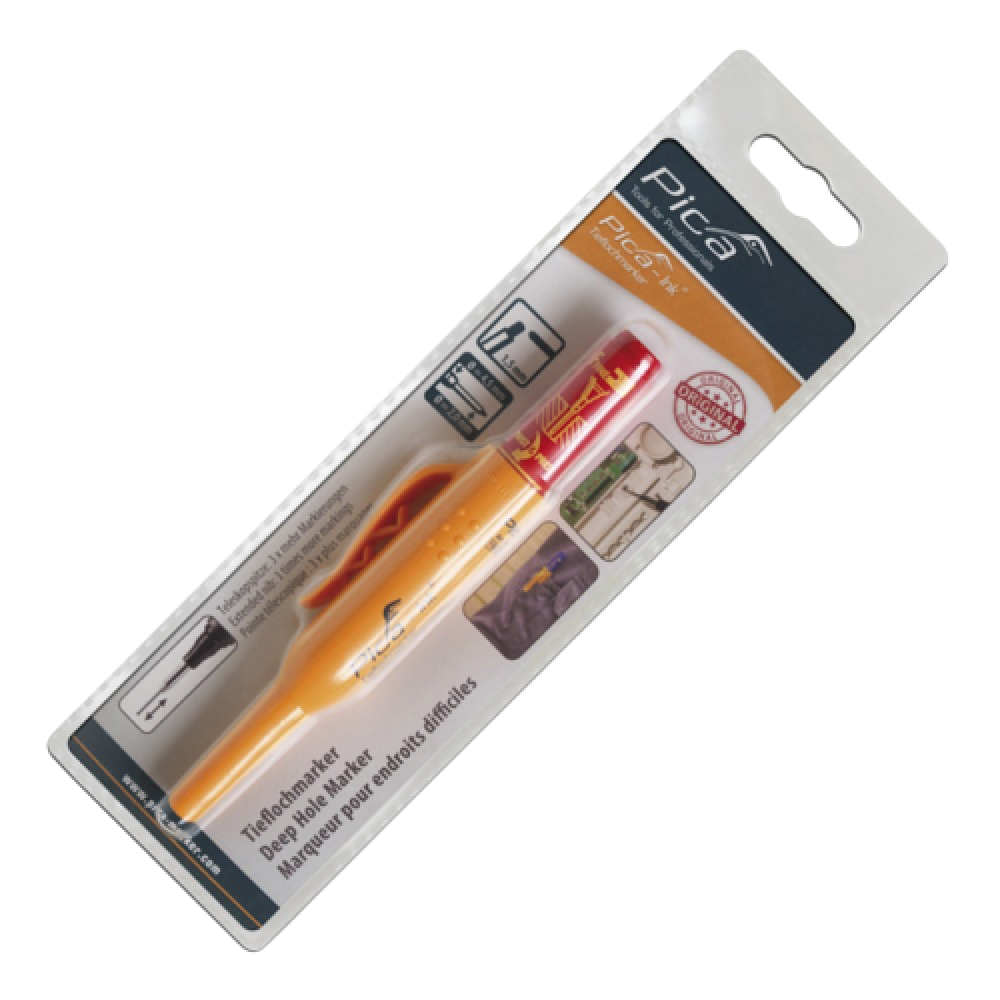 Ручной инструмент Маркер з довгим носиком Pica-Ink Deep Hole Marker червоний (150/40)