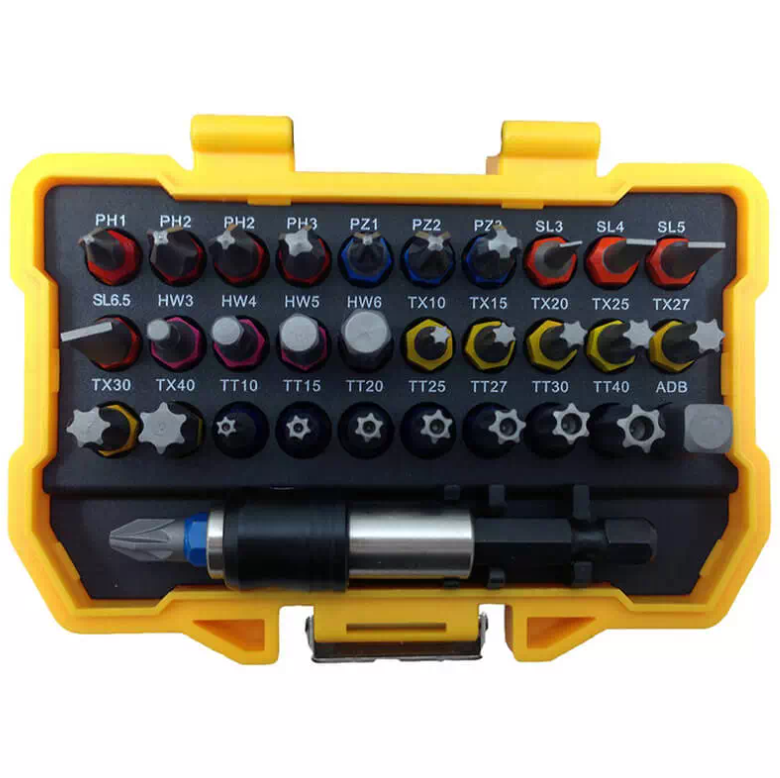 Биты и адаптеры Набор бит DeWALT 25 мм 32 шт (DT7969)