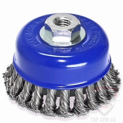 Щітка чашкова S&R 100мм x M14 витий дріт (136250100)
