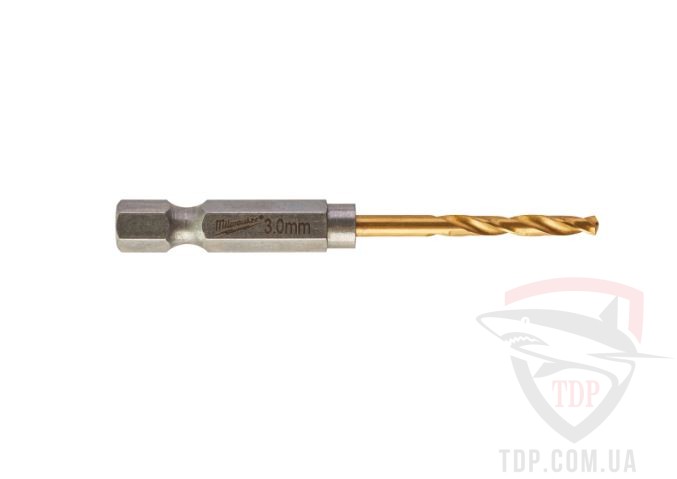 Сверла Свердло по металу Milwaukee RedHEX HSS-G TiN 3x65мм 10 шт (4932478176)