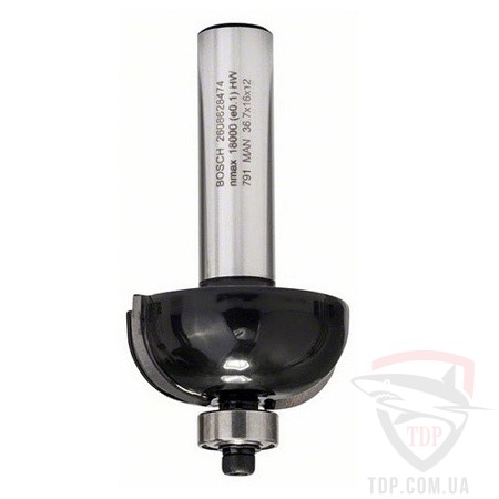 Оснастка Фреза кромкова галтельна Bosch D36 d8 L70 h16 R12 (2608628474)