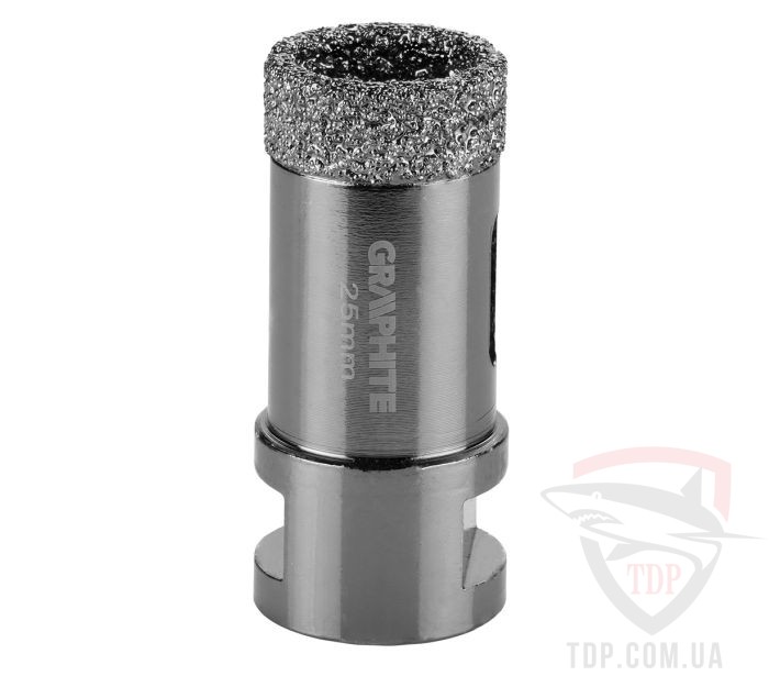 Алмазный инструмент Коронка алмазная Graphite вакуумного спекания 25 мм M14 для УШМ (55H307)