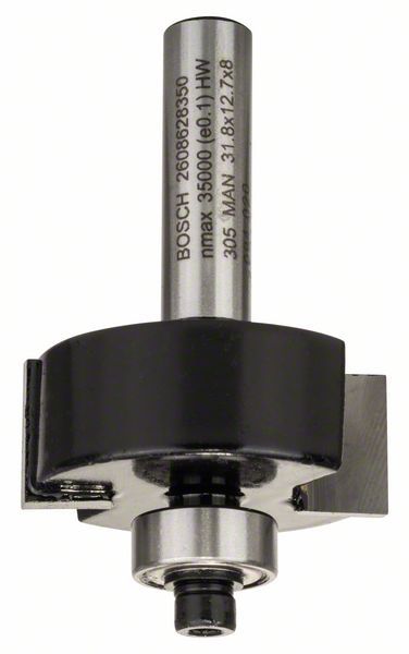 Оснастка Фреза кромочная фальцевая (четвертная) Bosch D31.8 d8 h12.7 L54 B9.5 (2608628350)
