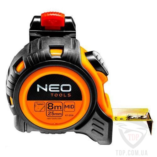 Измерительная техника Рулетка NEO 8мx25мм с фиксатором (67-208)