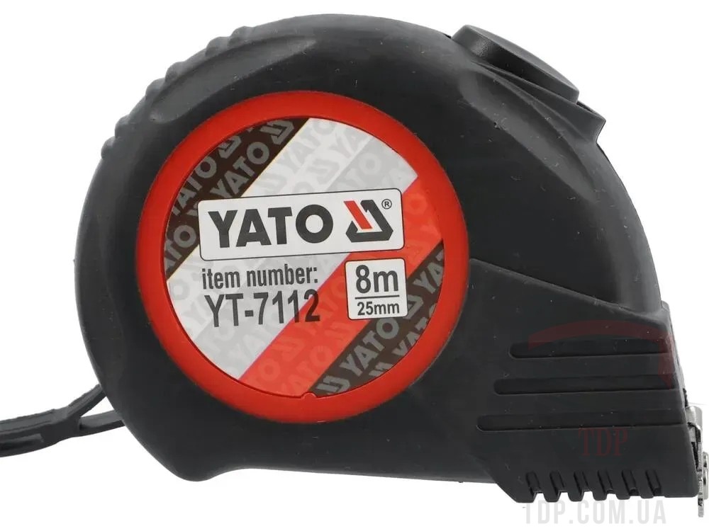 Рулетки Рулетка YATO 8 м х 25 мм з магнітним наконечником (YT-7112)
