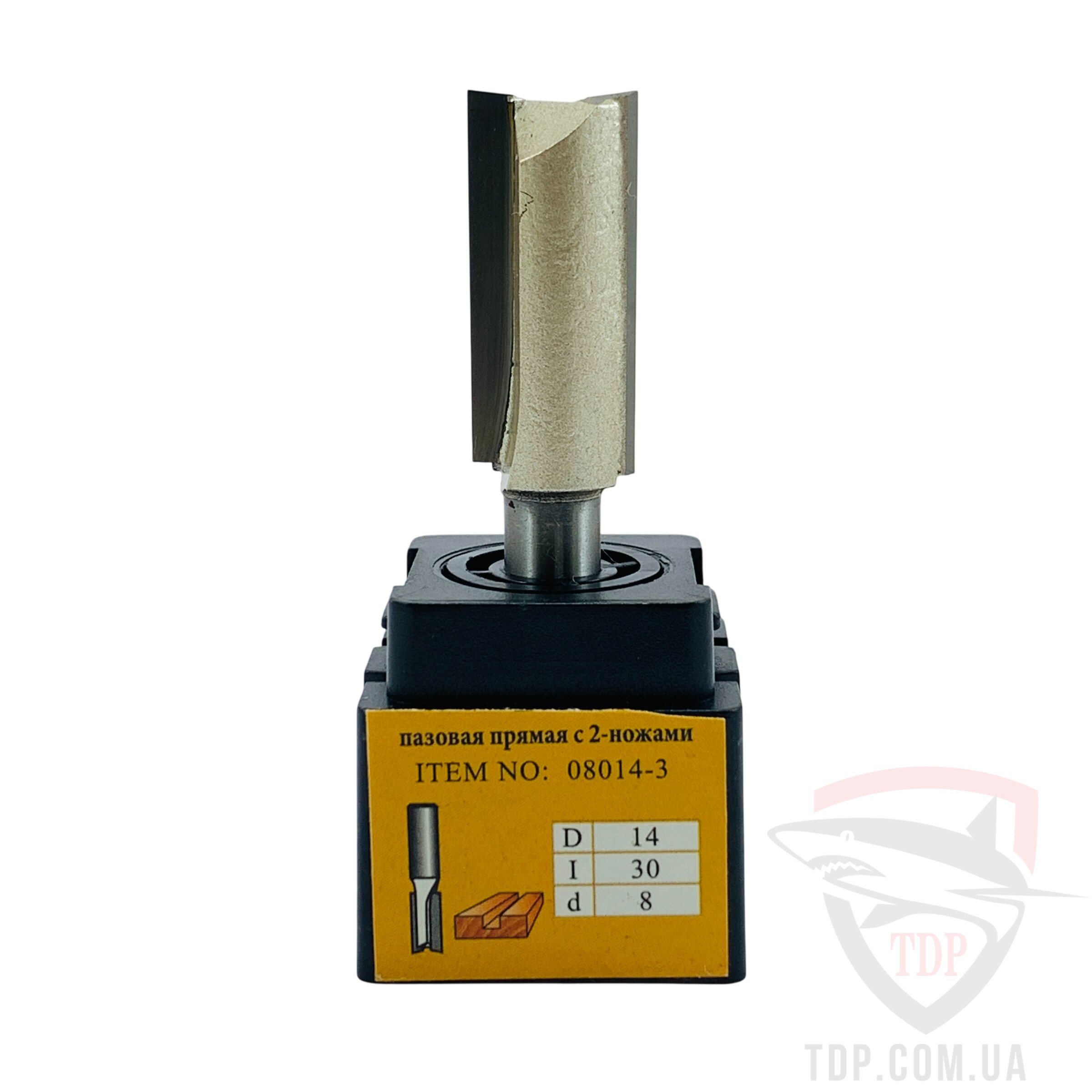 Фреза пазова пряма Topfix 1003 D14 d8 L66 h30 z2 (08014-3) - Фото №2