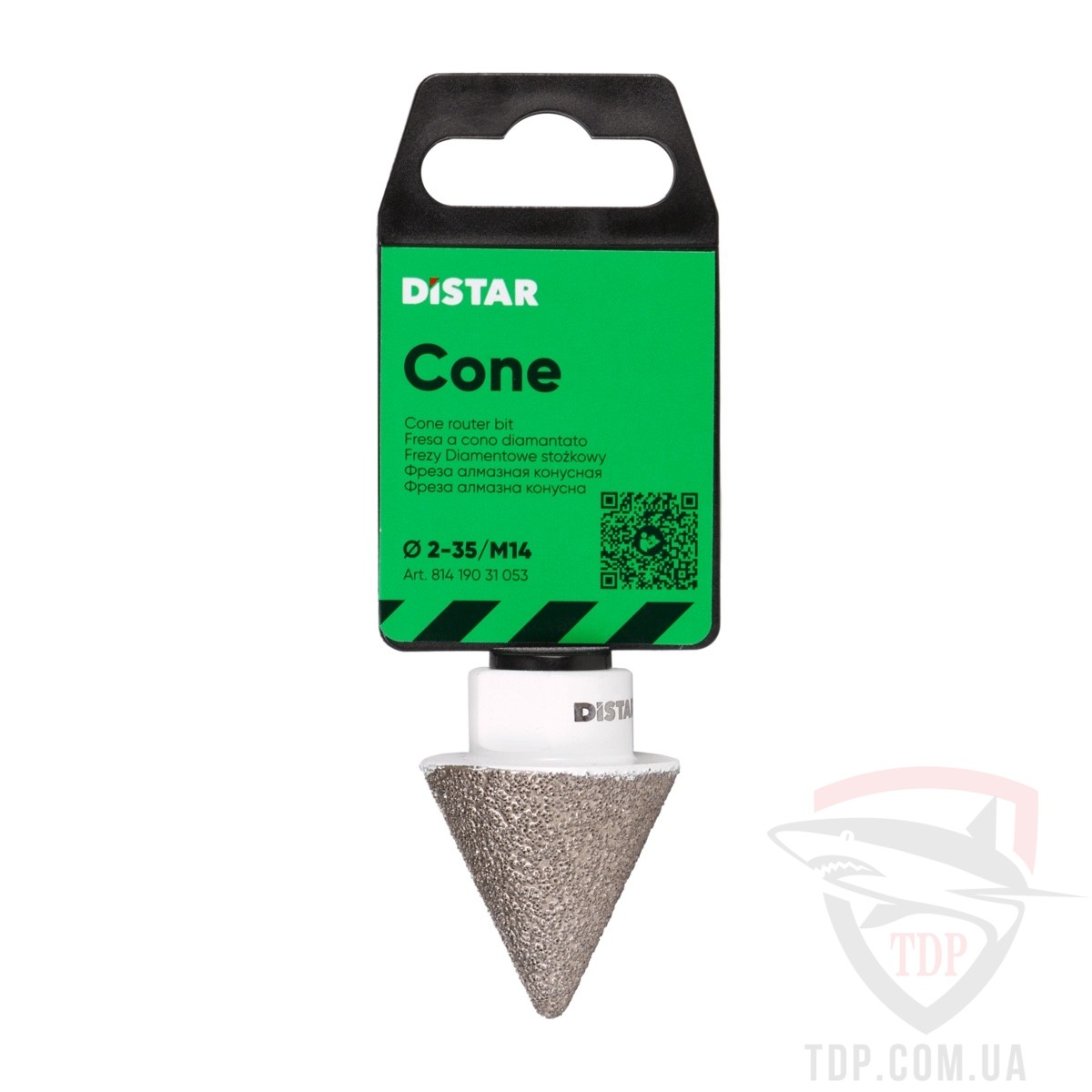 Фреза алмазна конусна по керамограніту Distar Cone 35xM14 (81419031053) - Фото №4
