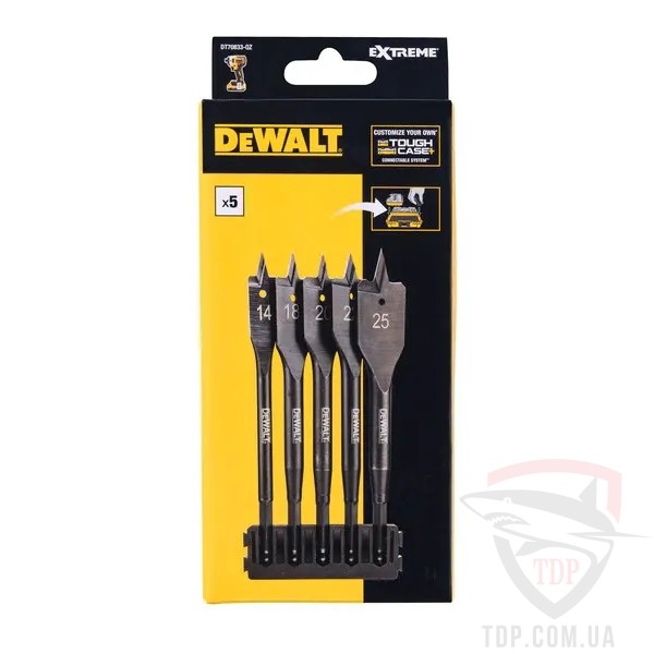 Набір перових свердл DeWALT EXTREME IMPACT 14-25 мм (DT70833) - Фото №2