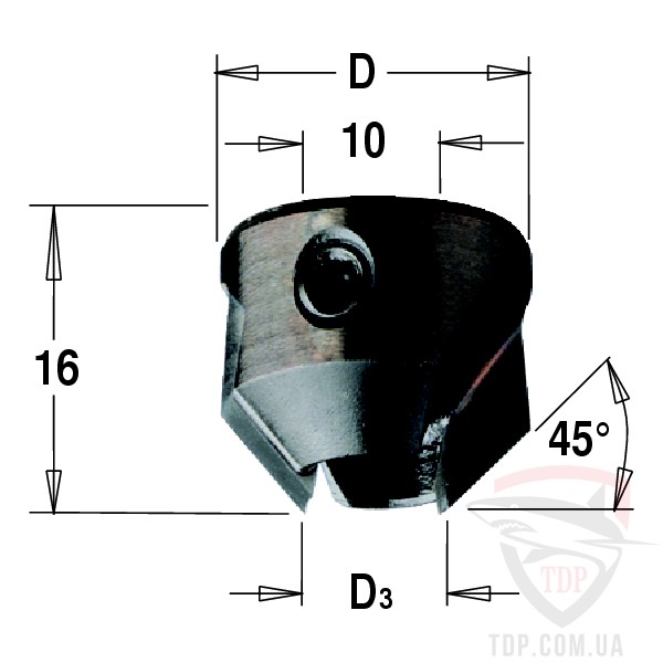 Оснастка Зенкер для сверл CMT D5-10 d20 (315.200.11)