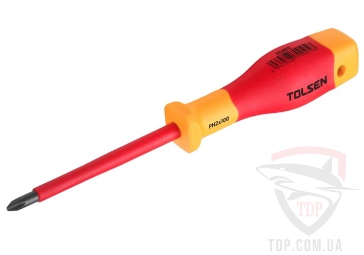 Ручной инструмент Викрутка діелектрична Tolsen Premium VDE PH1x80мм (V30401)