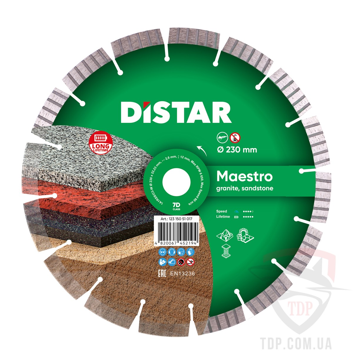 Алмазный инструмент Алмазный отрезной диск Distar Maestro 230x2.6/1.6x22.23 (10115535013)
