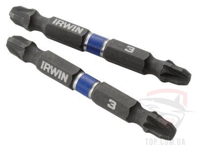 Биты и адаптеры Бита двухсторонняя IRWIN IMPACT 1/4" 60мм PZ3 10шт (1923412)