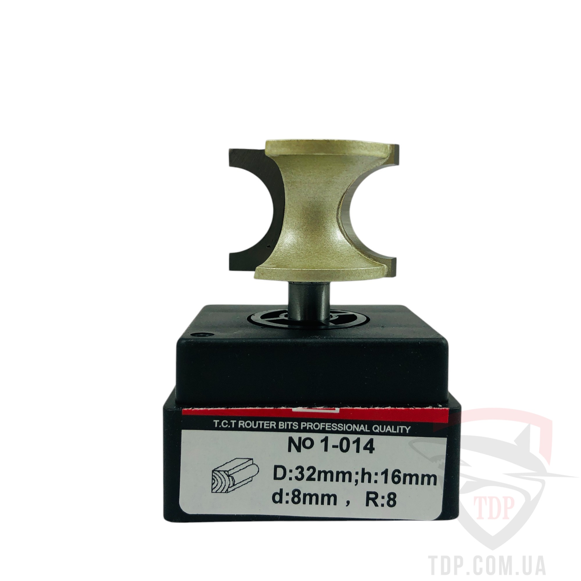 Фреза кромкова напівстрижнева VATZO 1014 D32 d8 L58 h16 R8 - Фото №3