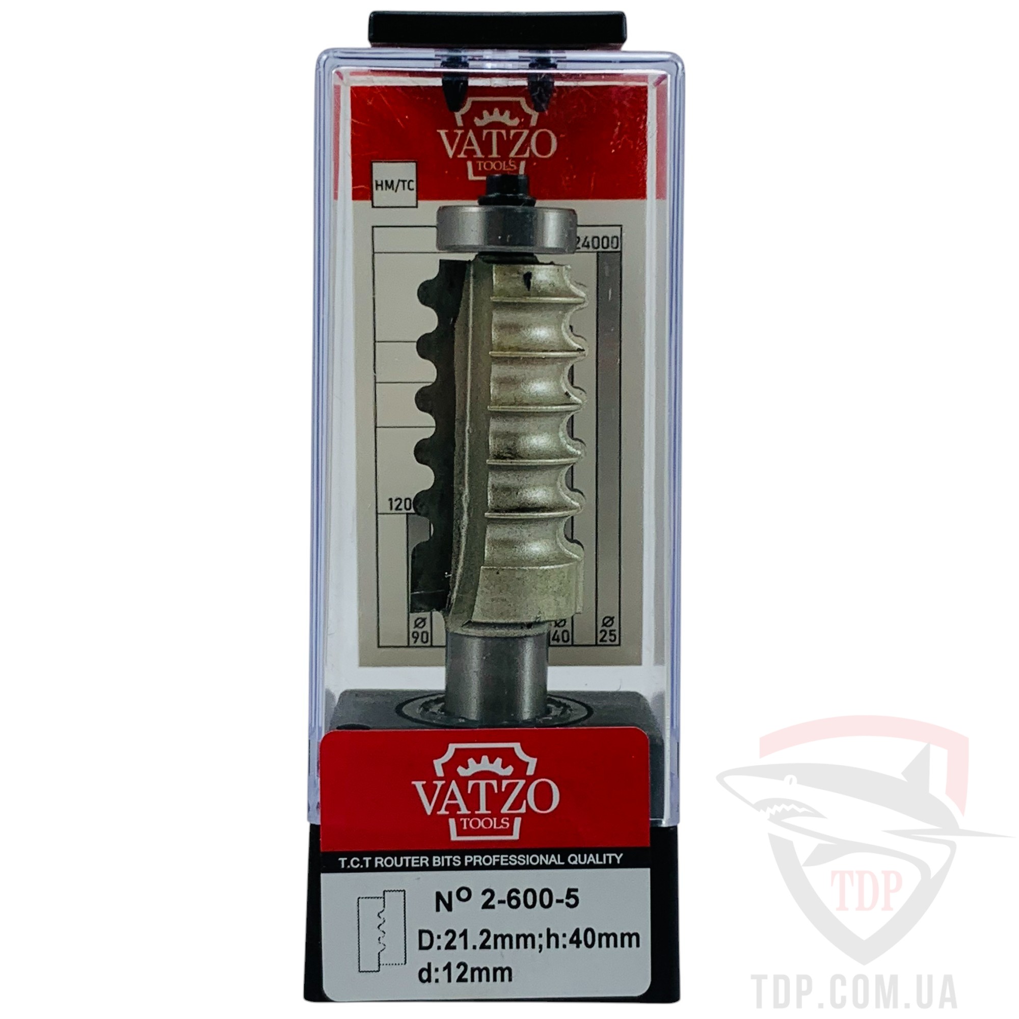Фреза для зрощування VATZO 2600-5 D21.5 d12 L88 h40 - Фото №4