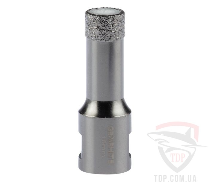 Алмазный инструмент Коронка алмазная Graphite вакуумного спекания 16 мм M14 для УШМ (55H304)